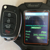 3+1 Buttons 315MHz Remote Key for Hyundai Santa Fe 2013 ~ 2016 ID46