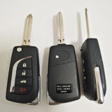 3+1 Buttons 315 MHz Remote Key for Toyota 2004-2010 - GQ43VT20T (4D67 Chip)
