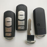 3+1 Buttons 315 MHz Smart Proximity Key For Mazda SKE13D-01 - Using OEM Mainboard