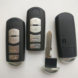3+1 Buttons 433.92 MHz Smart Proximity Key For Mazda - Mitsubishi System