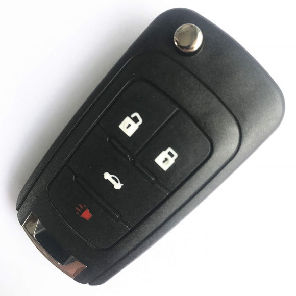3+1 Buttons 434 MHz Flip Proximity Smart Key for Chevrolet - Keyless Go