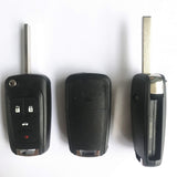 3+1 Buttons 434 MHz Flip Proximity Smart Key for Chevrolet - Keyless Go