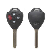 3+1 Buttons 434 MHz Remote Head Key for Toyota Hilux with 4D67 Chip (Australia) - MDLB44TA