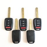 3+1 Buttons Remote Head Key SHELL for Honda Accord / Civic 2013–2017 - 5 pieces