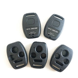 3+1 Buttons Remote Key Shell for HONDA Accord Civic CRV Pilot - Pack of 5