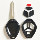 3+1 Buttons Remote Key Shell for Mitsubishi - Pack of 5