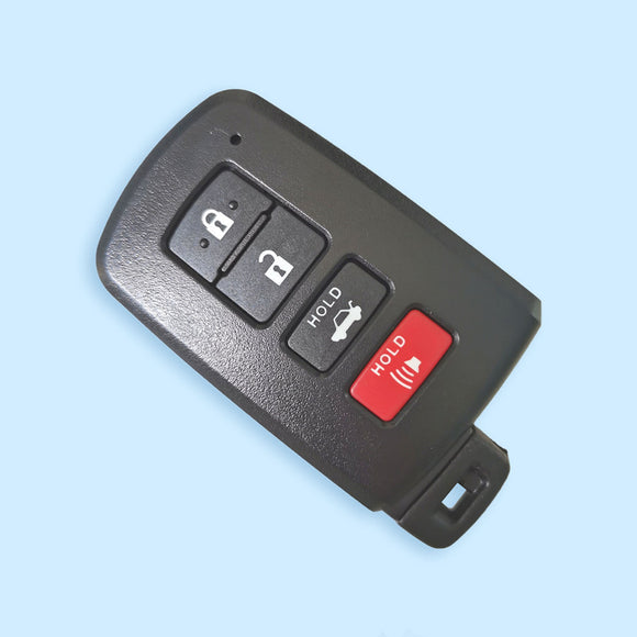 3+1 Buttons Smart Key Shell for Toyota - Pack of 5