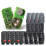 3+1 Buttons Smart Key Shell for Toyota - Pack of 5