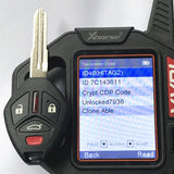 3+1 buttons 313.8 MHz Remote Key for Mitsubishi