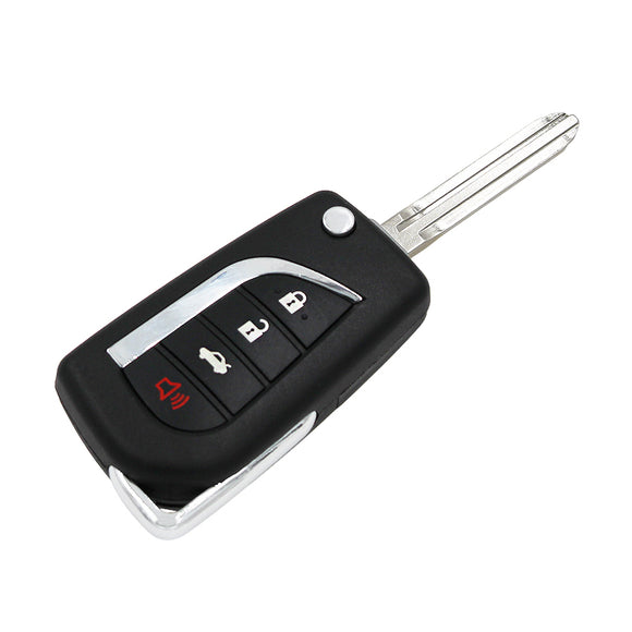 3+1btn Flip Key For Toyota Camry/RAV4 314.4MHz with 4D-67 Chip / 4D-G Chip FCC ID : HYQ12BBY Replace