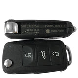 3 Button 433MHz VW Flip Key ID48 5K0 837 202 AH