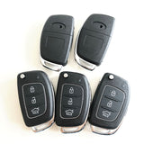 3 Button Flip Remote Key Shell 2014 for Hyundai Sonata 5 pcs