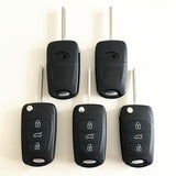 3 Button Flip Remote Key Shell Big Trunk Laser Blade for Hyundai (5pcs)