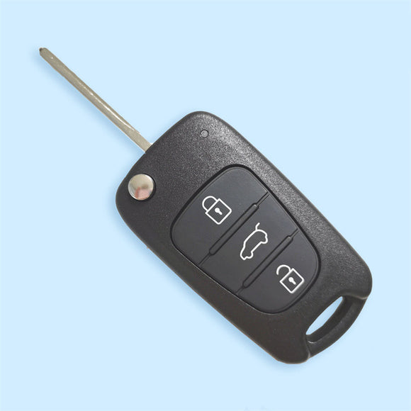 3 Button Flip Remote Key Shell Big Trunk TOY48 Laser Blade for KIA (5pcs)