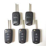 3 Button Flip Remote Key Shell Big Trunk TOY48 Laser Blade for KIA (5pcs)