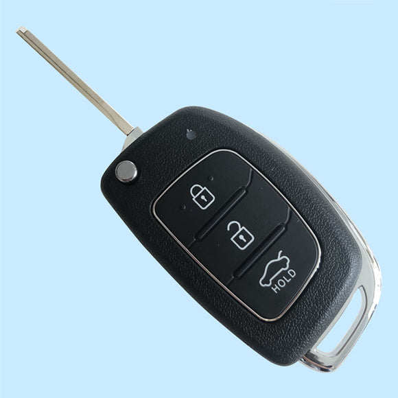 3 Button Flip Remote Key Shell for Hyundai 5pcs