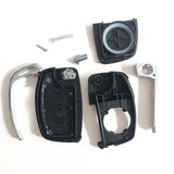 3 Button Flip Remote Key Shell for Hyundai 5pcs