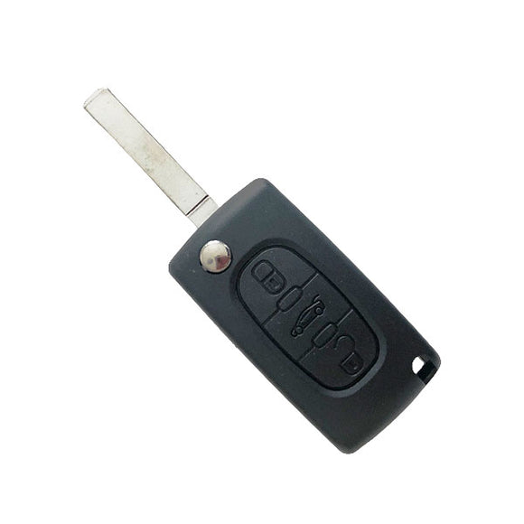 3 Button Key Shell CE0523 without Battery Holder without Groove VA2 Blade for Citroen 5pcs