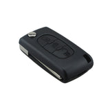 3 Button Key Shell with Battery Holder without Groove for Citroen 5pcs