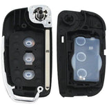 3 Button ModifIed Folding Remote Key Shell for FORD Focus Fiesta C Max Ka Key Case HU101 Blade 5pcs
