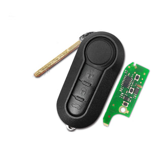 (Delphi BSI) LTQFI2AM433TX 3 Button Remote Control Flip Key 433Mhz PCF7946A ID46 for Fiat 500 Grande Punto Doblo Qubo