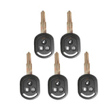 3 Button Remote Key Shell 2006 for Chevrolet Optra - Pack of 5