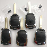 3 Button Remote Key Shell for SsangYong Rexton Chrome (5pcs)