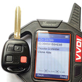 3 Buttons 315 MHz Remote Head Key for Toyota FJ Cruiser 2010-2015 - HYQ12BBT (G Chip)