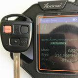 3 Buttons 315 MHz Remote Key for Toyota Land Cruiser - HYQ1512V