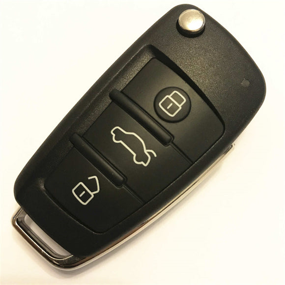 3 Buttons 434 MHz Flip Remote Key for Audi A6 Q7 - with 8E Chip