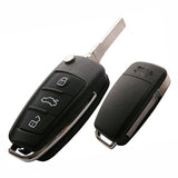 3 Buttons 434 MHz Flip Remote Key for Audi A6 Q7 - with 8E Chip