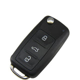 3 Buttons 434 MHz Flip Remote Key for Skoda - 3T0 837 202L