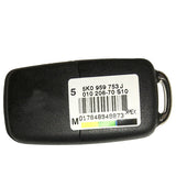 3 Buttons 434MHz Flip Remote Key for VW - 5K0 837 202J