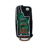 3 Buttons 434 MHz Flip Remote Key for VW Polo Golf MK6 Tiguan Touareg 202 AD 202H 202Q