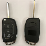 3 Buttons 434 Mhz Flip Remote Key for Hyundai New Santa Fe - 4D70 / 4D60
