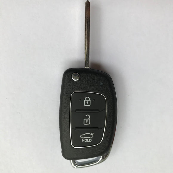 3 Buttons FSK 434Mhz Flip Remote Key With 4D60 Chip for Hyundai Santa Fe IX45 2013 ~ 2015