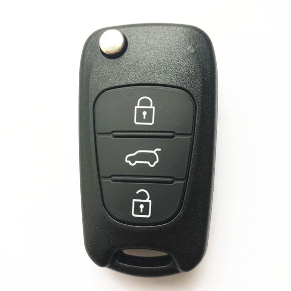 3 Buttons Flip Remote Key Shell Big Trunk HYN14R for KIA (5pcs)