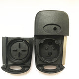 3 Buttons Flip Remote Key Shell Panic Hold Laser Blade for KIA Soul (5pcs)