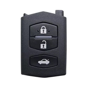 3 Buttons Flip Remote Key Shell Without Head for Mazda - Pack of 5