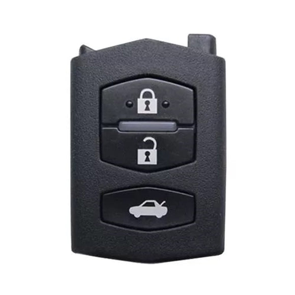 2 Buttons Flip Remote Key Shell without Head for Mazda - Pack of 5