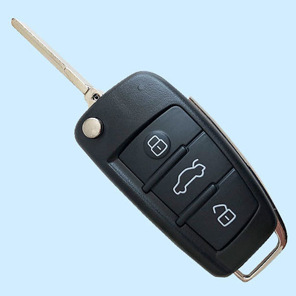 3 Buttons Flip Remote Key Shell for Audi - 5 pcs