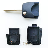 3 Buttons Flip Remote Key Shell for Audi with Large Battery holder - 5 pcs