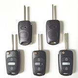 3 Buttons Flip Remote Key Shell for KIA Bongo (5pcs)