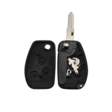 3 Buttons Flip Remote Key Shell for Renault - Pack of 5