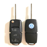 3 Buttons Flip Remote Key Shell for VW B5 - 5 pcs