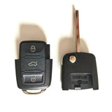 3 Buttons Flip Remote Key Shell for VW B5 - 5 pcs