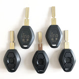 3 Buttons Key Shell with HU58 Blade for BMW - 5 pcs