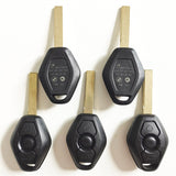 3 Buttons Key Shell with HU92 Blade for BMW - 5 pcs