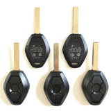3 Buttons Key Shell with HU92 Blade for BMW - 5 pcs