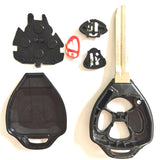 3 Buttons Key Shell with TOY43 Blade for Toyota - Pack of 5